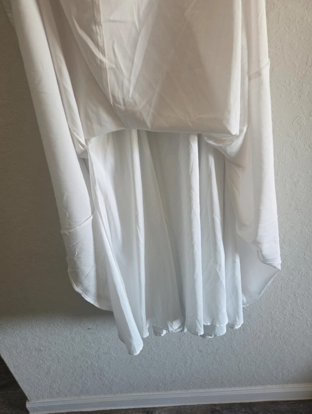 White Ruffle-Trim Button Front Maxi Dress - Picture 5 of 6